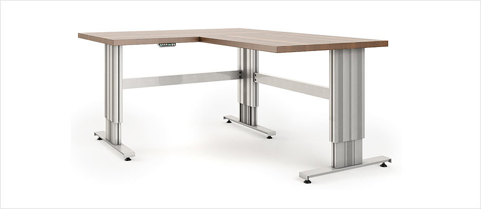 Estructura para mesa Denis 110-190x68x58-123cm - patas para mesa de acero,  estructura eléctrica ajustable en altura, patas para escritorio